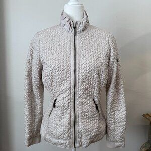 Zara Off White Quilted Long Sleeves Jacket